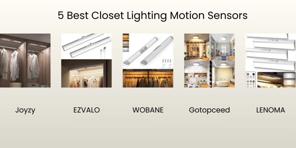 5 Best Closet Lighting Motion Sensors