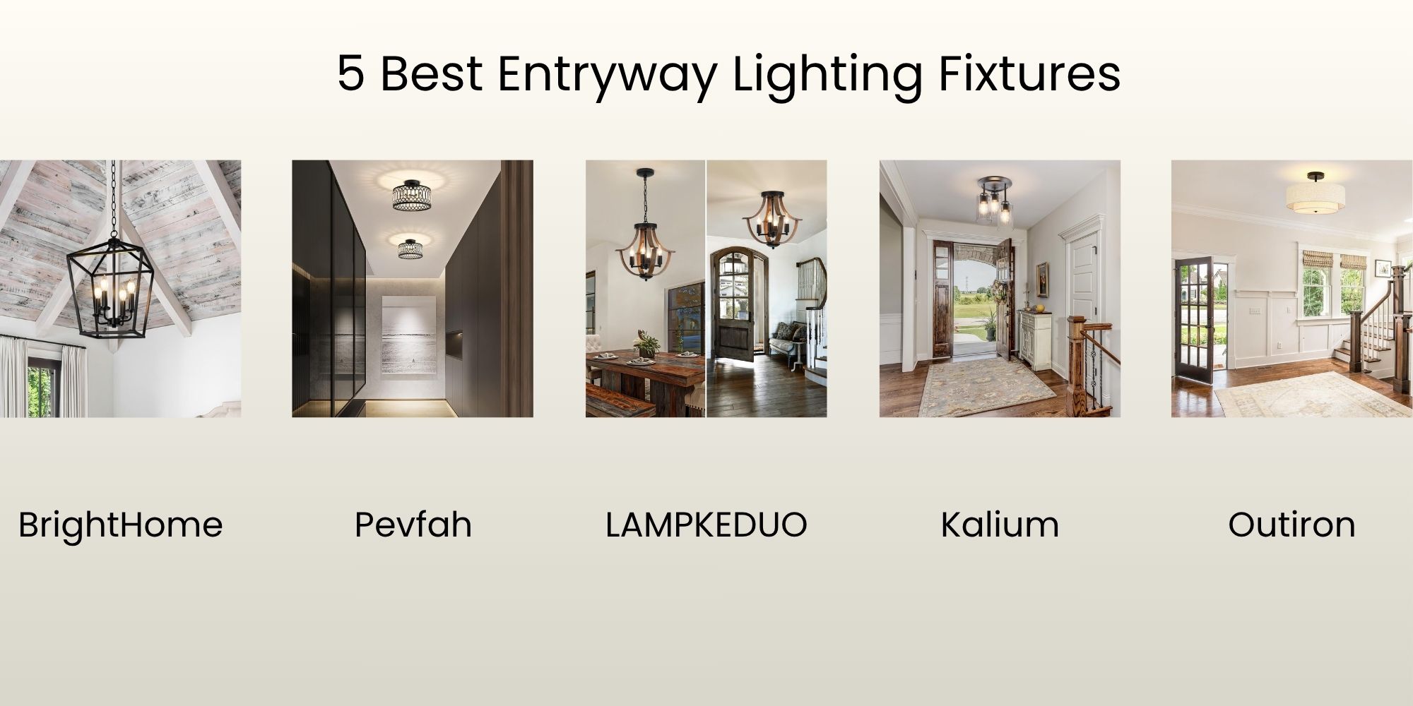 5 Best Entryway Lighting Fixtures: Comprehensive Review & Buying Guide