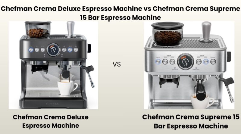 Chefman Crema Deluxe Espresso Machine Review vs Chefman Crema Supreme 15 Bar Espresso Machine