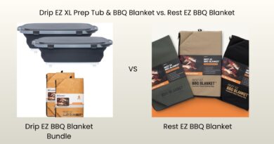 Drip EZ XL Prep Tub & BBQ Blanket vs. Rest EZ BBQ Blanket