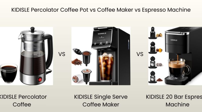KIDISLE Percolator Coffee Pot Review vs Coffee Maker vs Nespresso