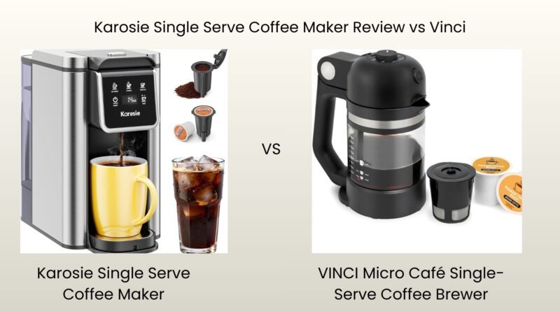 Karosie Single Serve Coffee Maker Review vs Vinci