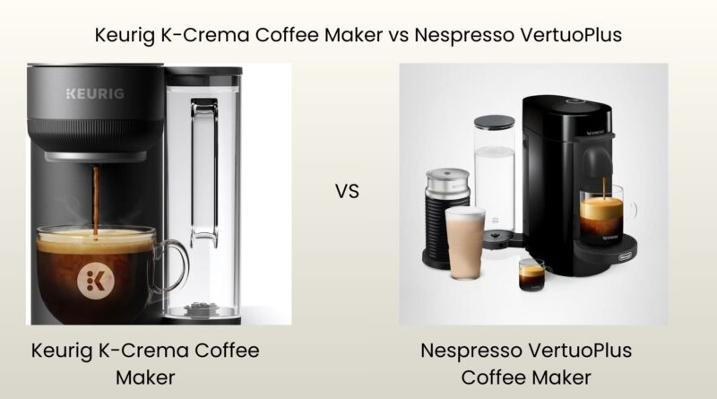 Keurig K-Crema Coffee Maker Review vs Nespresso VertuoPlus