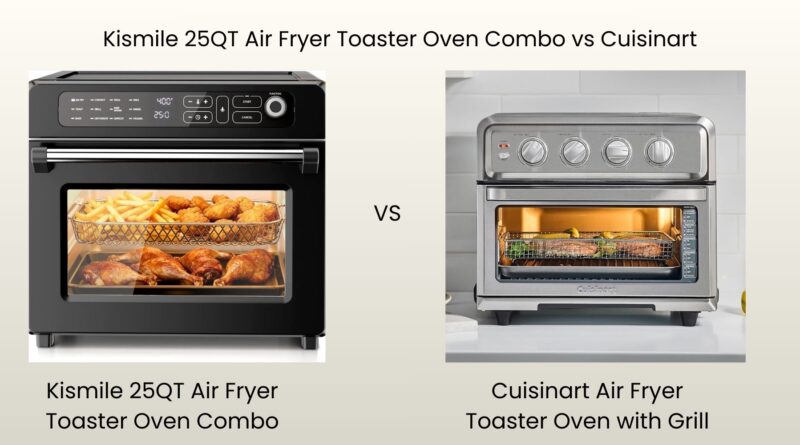 Kismile 25QT Air Fryer Toaster Oven Combo vs Cuisinart Air Fryer Toaster Oven with Grill