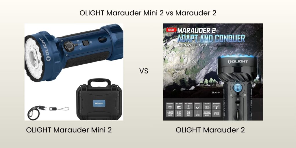 OLIGHT Marauder Mini 2 vs Marauder 2 Review