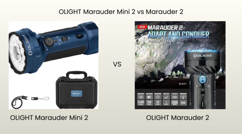 OLIGHT Marauder Mini 2 vs Marauder 2 Review