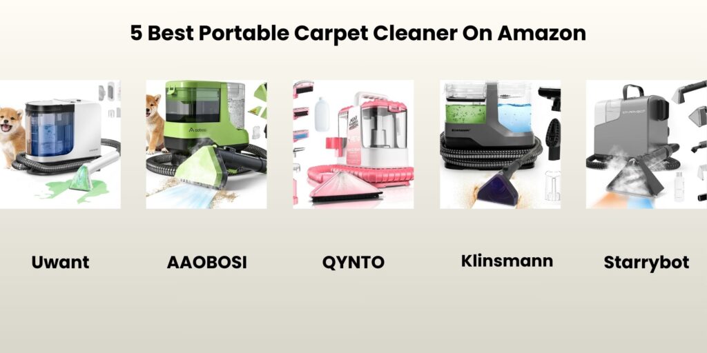 5 Best Portable Carpet Cleaner Reviews