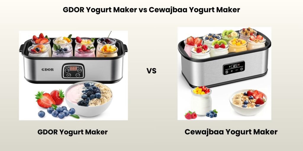 GDOR Yogurt Maker Review vs Cewajbaa Yogurt Maker